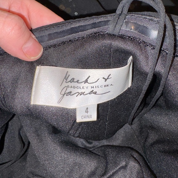 Badgley Mischka Strapless Black Dress with Sequins - Picture 10 of 11